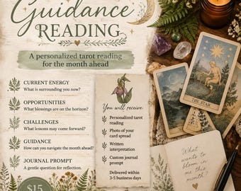 Monthly Guidance Tarot Reading