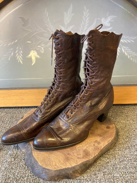 Victorian lace-up boots
