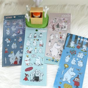 Moomin Characters Stickers for Craft, Decoration Stickers for Moomin Fans, PVC Stickers (Season 2)