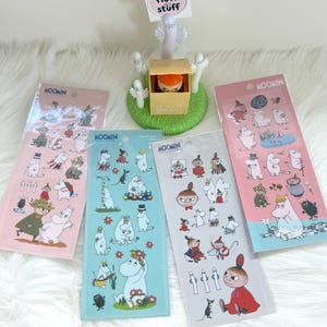 Moomin Characters Stickers for Craft, Decoration Stickers for Moomin Fans, PVC Stickers (Season 1)