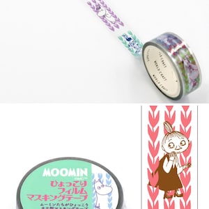 Moomin Masking Tapes, 18 Designs Available - Washi, PET Film, PE cloth | Moomin Sticker Stationery Journals Planner Scrapbooking I