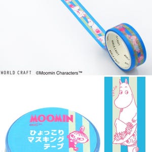 Moomin Masking Tapes, 18 Designs Available - Washi, PET Film, PE cloth | Moomin Sticker Stationery Journals Planner Scrapbooking A