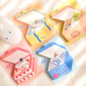 Moomin Sticky Notes | Foldable Gift Box Design | Gift Message Surprise | Bullet Journal, Stationery, Scrapbook, Memo Pads image 1