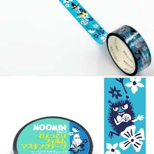 Moomin Masking Tapes, 18 Designs Available - Washi, PET Film, PE cloth | Moomin Sticker Stationery Journals Planner Scrapbooking L