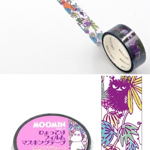 Moomin Masking Tapes, 18 Designs Available - Washi, PET Film, PE cloth | Moomin Sticker Stationery Journals Planner Scrapbooking N