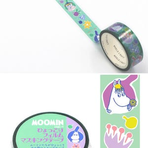 Moomin Masking Tapes, 18 Designs Available - Washi, PET Film, PE cloth | Moomin Sticker Stationery Journals Planner Scrapbooking K