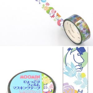 Moomin Masking Tapes, 18 Designs Available - Washi, PET Film, PE cloth | Moomin Sticker Stationery Journals Planner Scrapbooking M