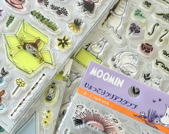 Moomin Clear Stamps | Stationery Silicone Stamps - Scrapbook Planner Journals | Moomintroll Little My Moominvalley Snufkin