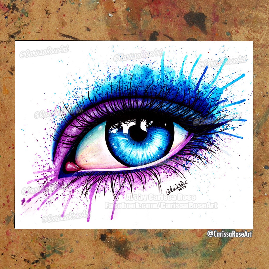 Eye | Poster | Tapestry | Metal Print | Colorful Pop Art Pink