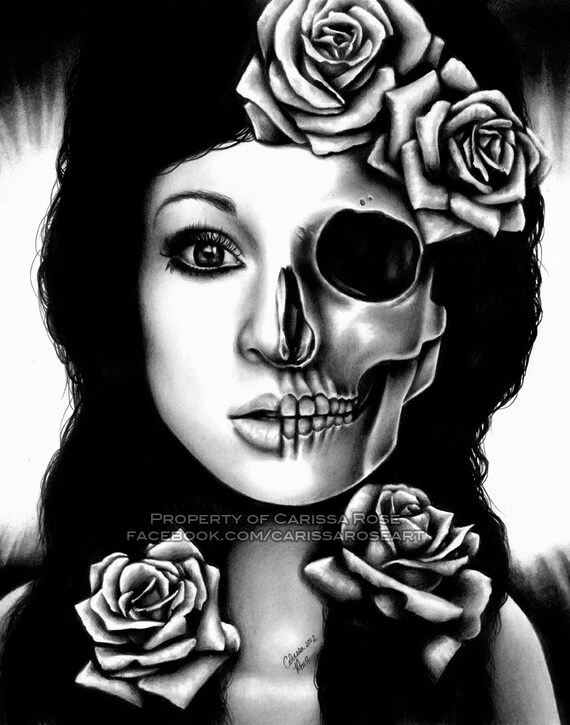 Half Dead Girl Drawing