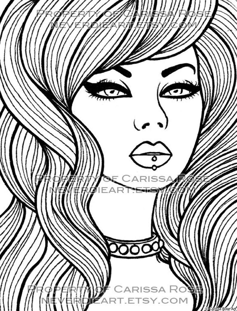 Digital download print your own coloring book outline page etsy