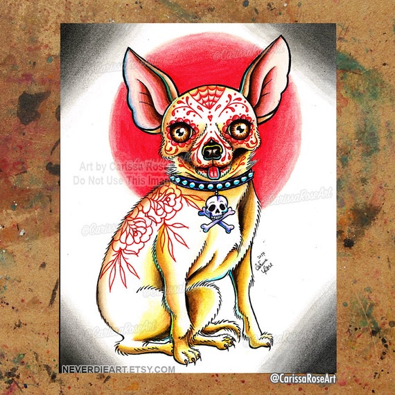 Chihuahua Flip Flops - Cartoon Chihuahua Flip Flops - Cartoon