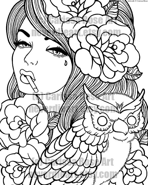 digital download print your own coloring book outline page etsy ireland