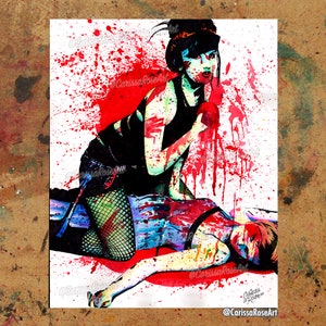 Art Print | We&#39;re Only Gonna Die | Poster | Metal Print | Colorful Edgy Alternative Punk Rock Zombie Girls Horror Art