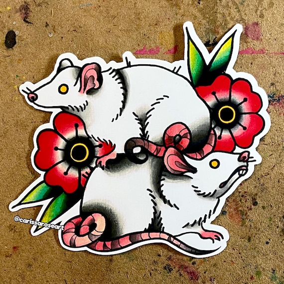 Full Color Sticker or Magnet | Vinyl Sticker Pretty Tattoo Art