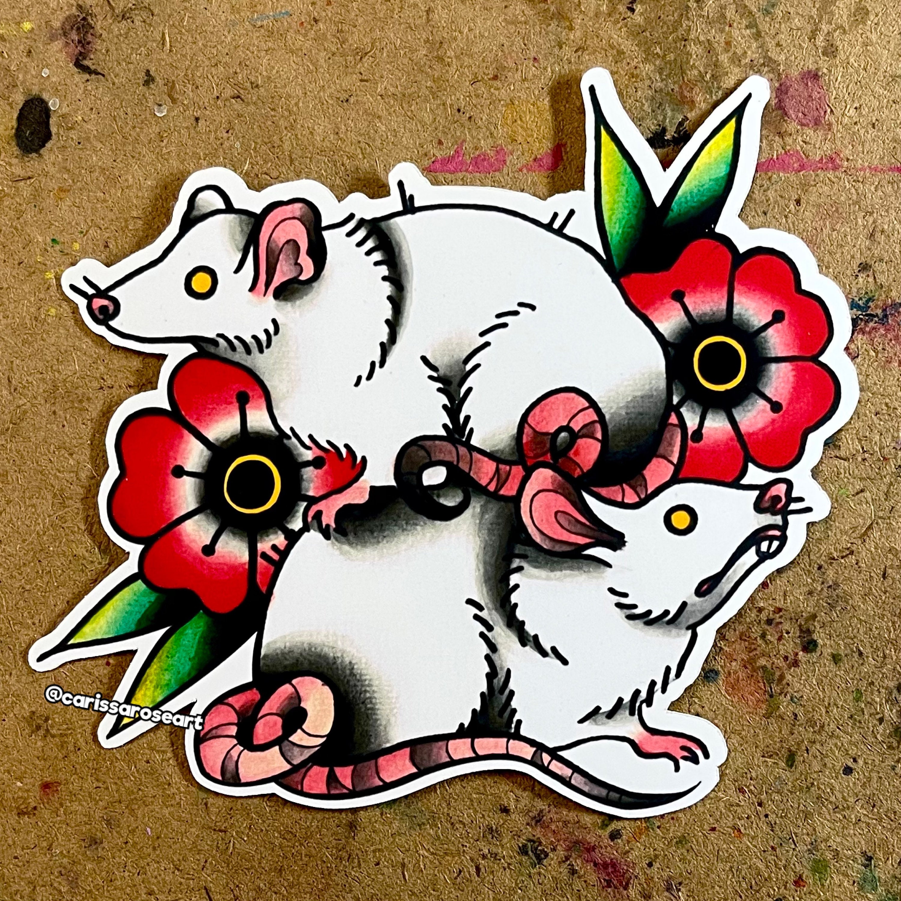 Full Color Sticker or Magnet | Vinyl Sticker Pretty Tattoo Art