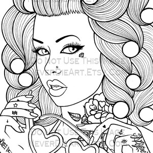 Digital Download Print Your Own Coloring Book Outline Page Skittles by Carissa Rose image 2