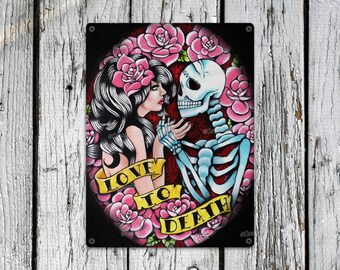 Love to Death | Poster | Tapestry | Metal Print | Lowbrow