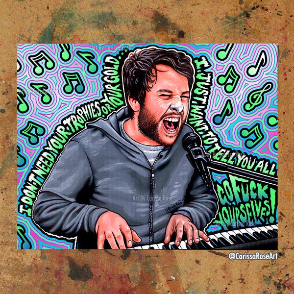 Charlie's Song Version 2 | Limited Edition | It's Always Sunny in Philadelphia Fan Art Print | 5x7 or 8x10 in. Print