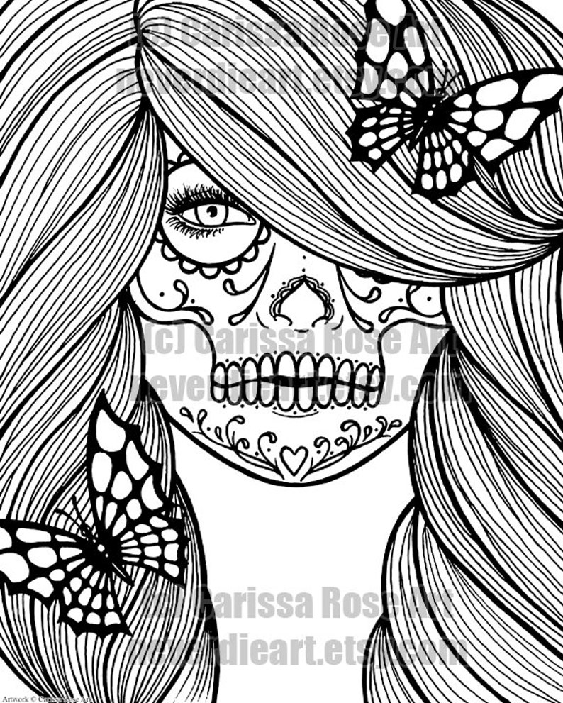 Digital Download Print Your Own Coloring Book Outline Page Etsy - Digital Download Print Your Own Coloring Book Outline Page Etsy