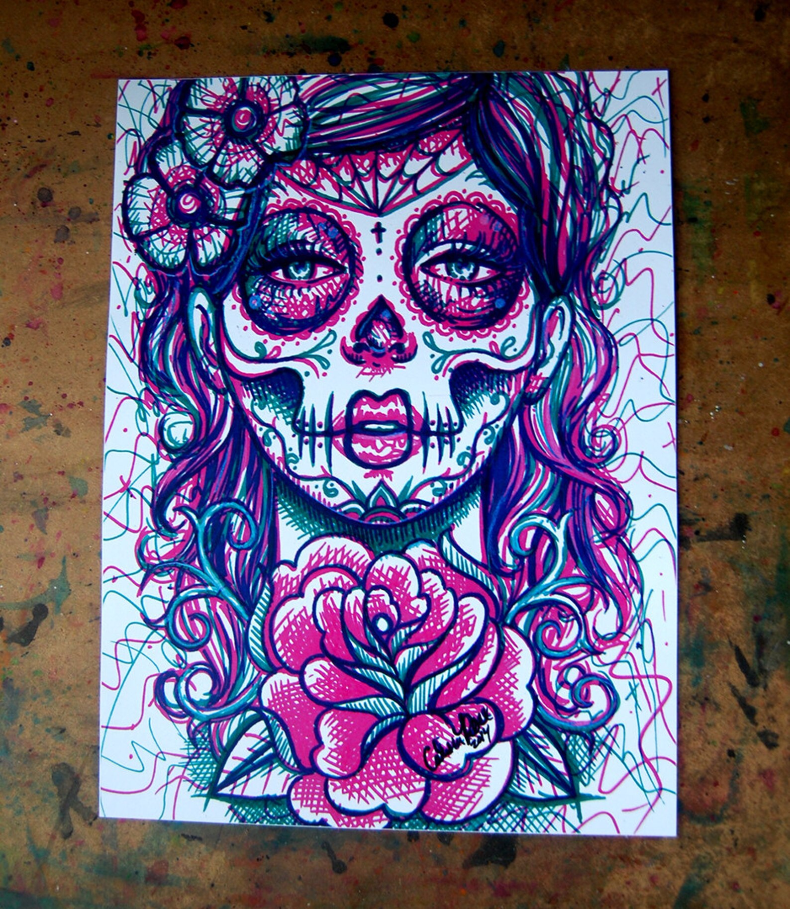 Неоновые тату эскизы