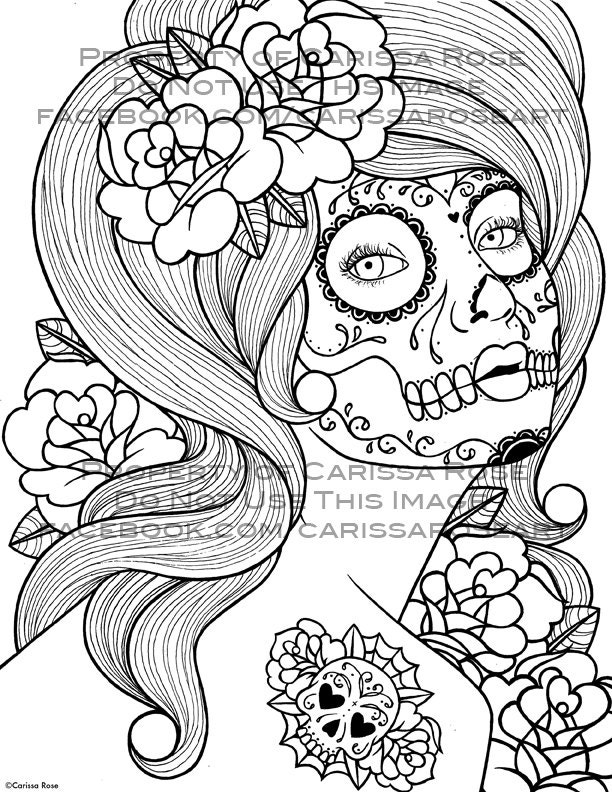 Digital Download Print Your Own Coloring Book Outline Page | Etsy