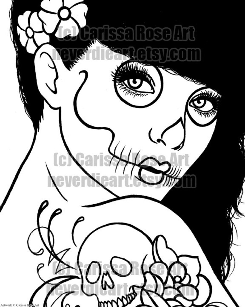 Digital Download Print Your Own Coloring Book Outline Page Etsy