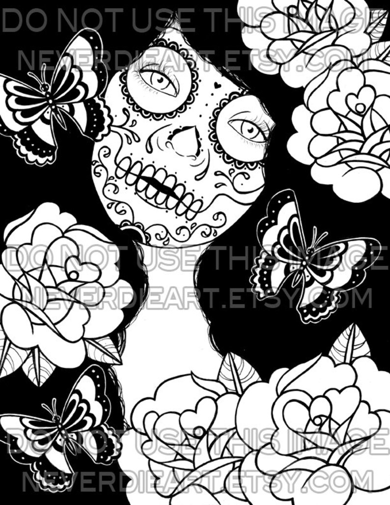 Digital Download Print Your Own Coloring Book Outline Page Etsy