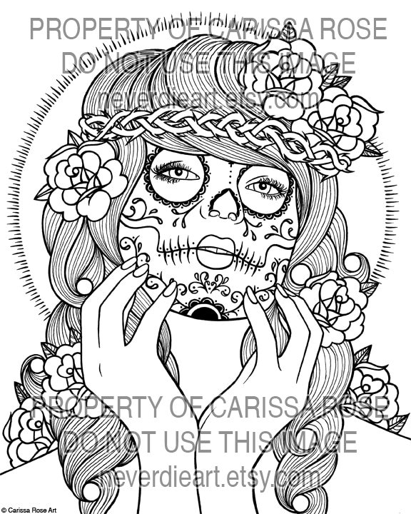 Digital Download Print Your Own Coloring Book Outline Page | Etsy