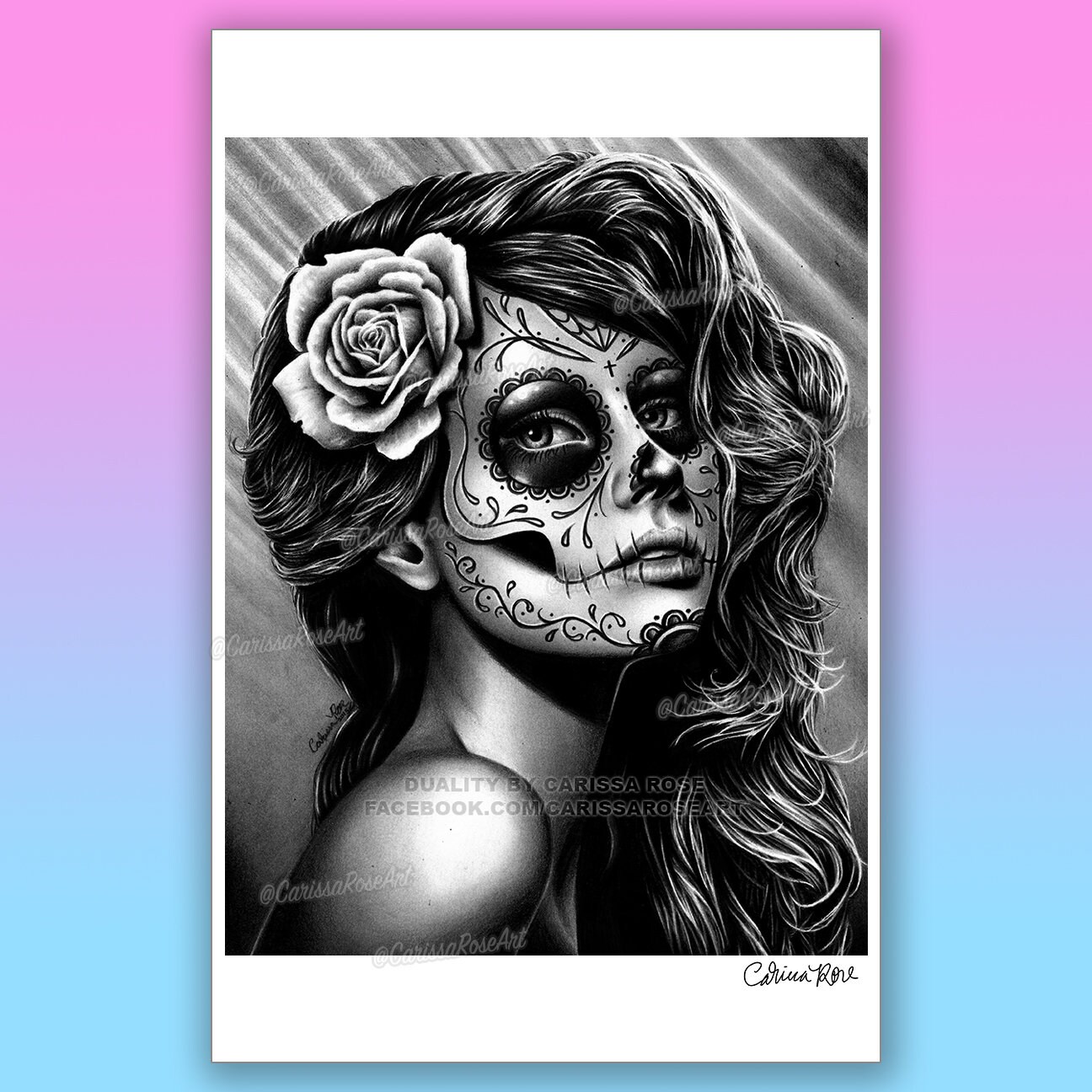 Art Print | Duality | Poster | Tapestry | Metal Print | Black and