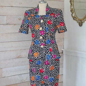 teri jon by rickie freeman special occasion short printed dress Teri Jon Silk Linen Short Sleeve Floral Print Dress Size 4