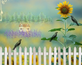 Canvas Print "Sunflower and Friends"