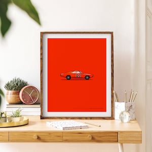 El General Lee, Dodge Charger, Dukes of Hazzard Wall art Imprimible, Póster de coches de película, Decoración infantil, Dormitorio de coche, Descarga instantánea