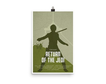 Star Wars Return of the Jedi Minimalist Poster, Star Wars Wall Art, Start Wars Poster, Nursery Decor, Poster Print