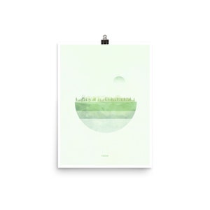 Poster minimalista di Star Wars Endor, Endor, Star Wars Wall Art, Poster di Start Wars, Nursery Decor, Print