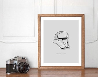 Tank Trooper, Star Wars Wall art Printable, Start Wars Poster, Nursery Decor, Superhero Bedroom, Instant Download, Rogue One