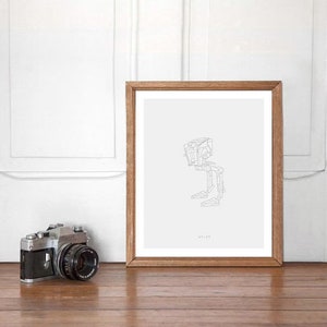 AT-ST, Star Wars Wall art Printable, Start Wars Poster, Home Decor, Nursery Decor, Instant Download