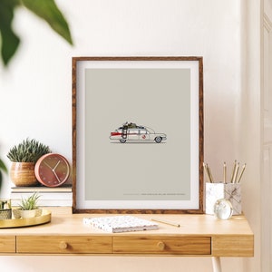 Ghostbusters Movie Poster | Ecto-1 Poster | Ghostbusters Art | Ghostbusters Digital Download | 80s Movie Poster | Classic Movie Poster