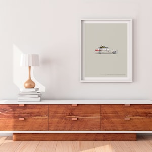 Ecto-1, Ghostbusters Poster Print, Ghostbusters Poster, Home Decor, Car Bedroom, Pop Art
