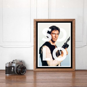 Han Solo Modern Poster, Star Wars Wall art Printable, Start Wars Poster, Nursery Decor, Superhero Bedroom, Instant Download