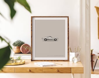 1967 Shelby Mustang GT500, Gone in 60 Seconds Wall art Printable, Movie Car Poster, Nursery Decor, Car Bedroom, Instant Download