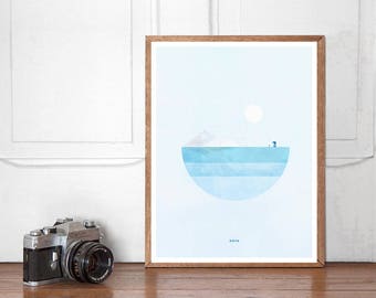 Hoth, Star Wars Wall art Printable, Start Wars Poster, Nursery Decor, Superhero Bedroom, Instant Download