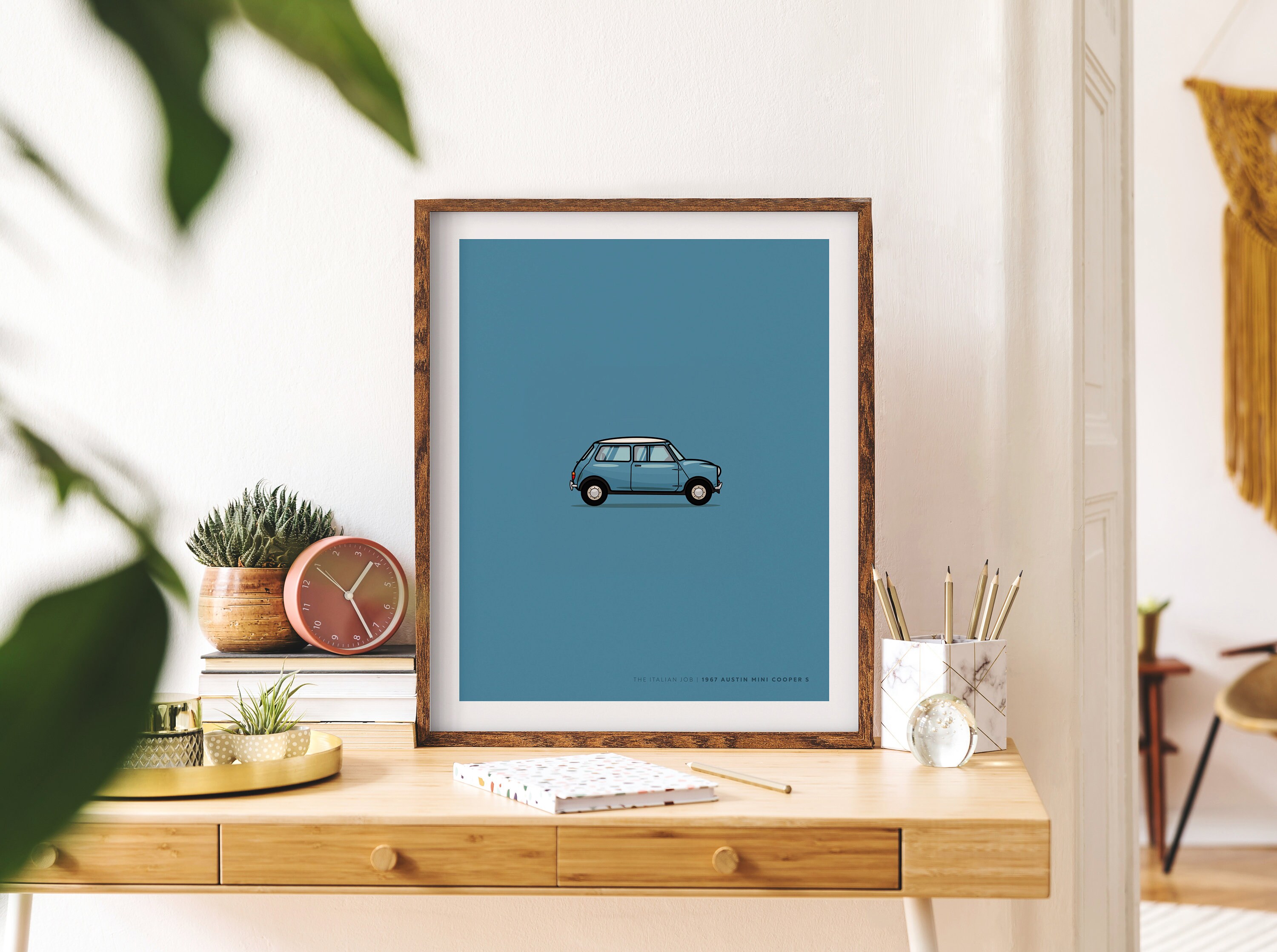 Mini Cooper, Italian Job Wall art Printable, Movie Car Poster, Nursery Decor, Car Bedroom, Instant Download