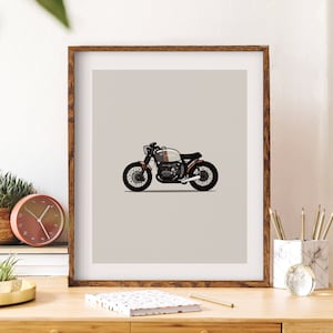 Cafe Racer, Motorrad, BMW, Cafe Racer Bike. Kinderzimmer Dekor, Schlafzimmer, Sofort Download