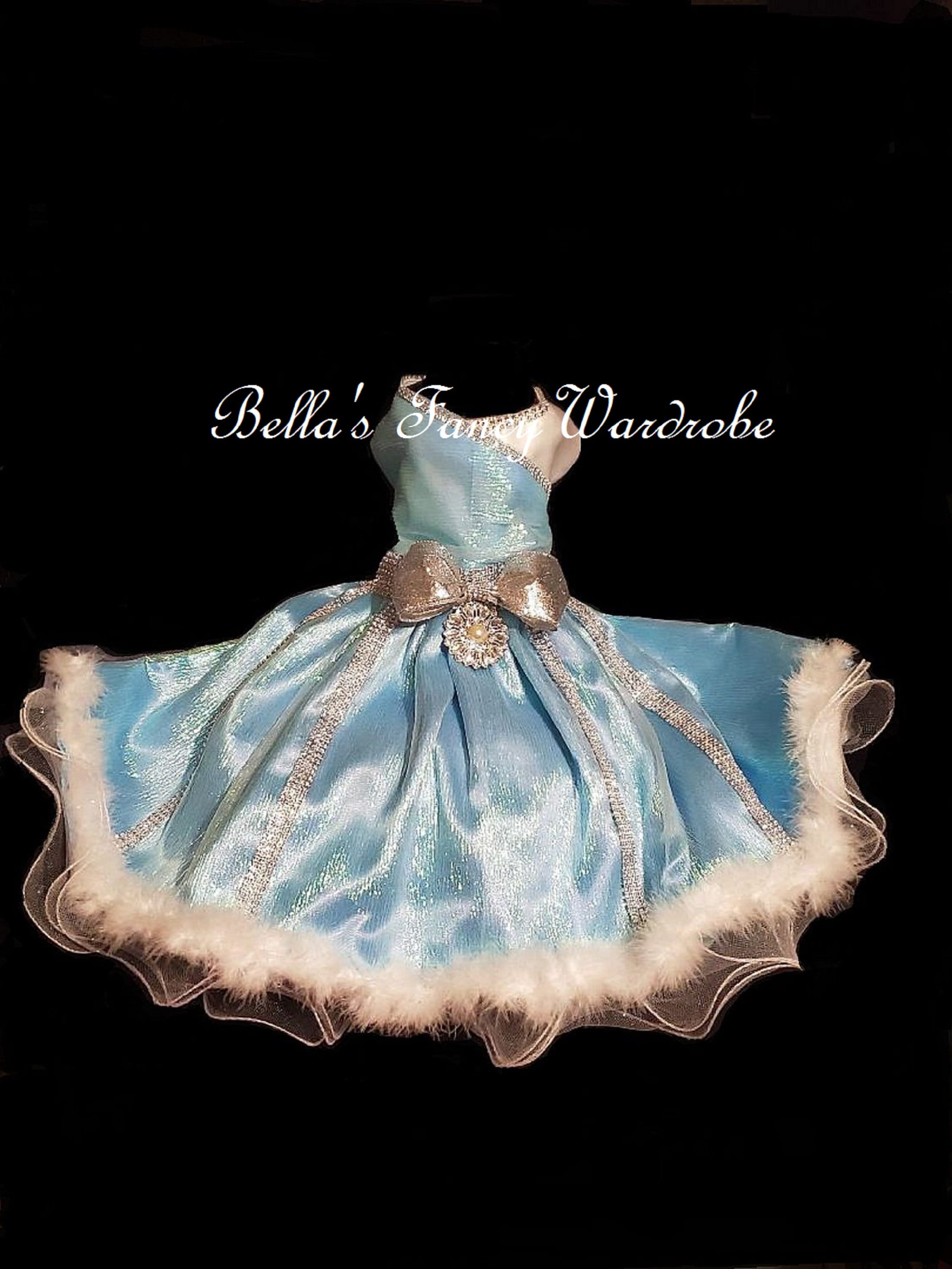 Blue Dog Dresses Baby Blue Dog dress Iridescent dog dress Etsy