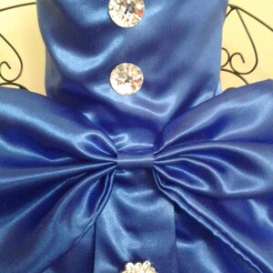 Stunning Royal Blue Satin Doggie Dress - Etsy