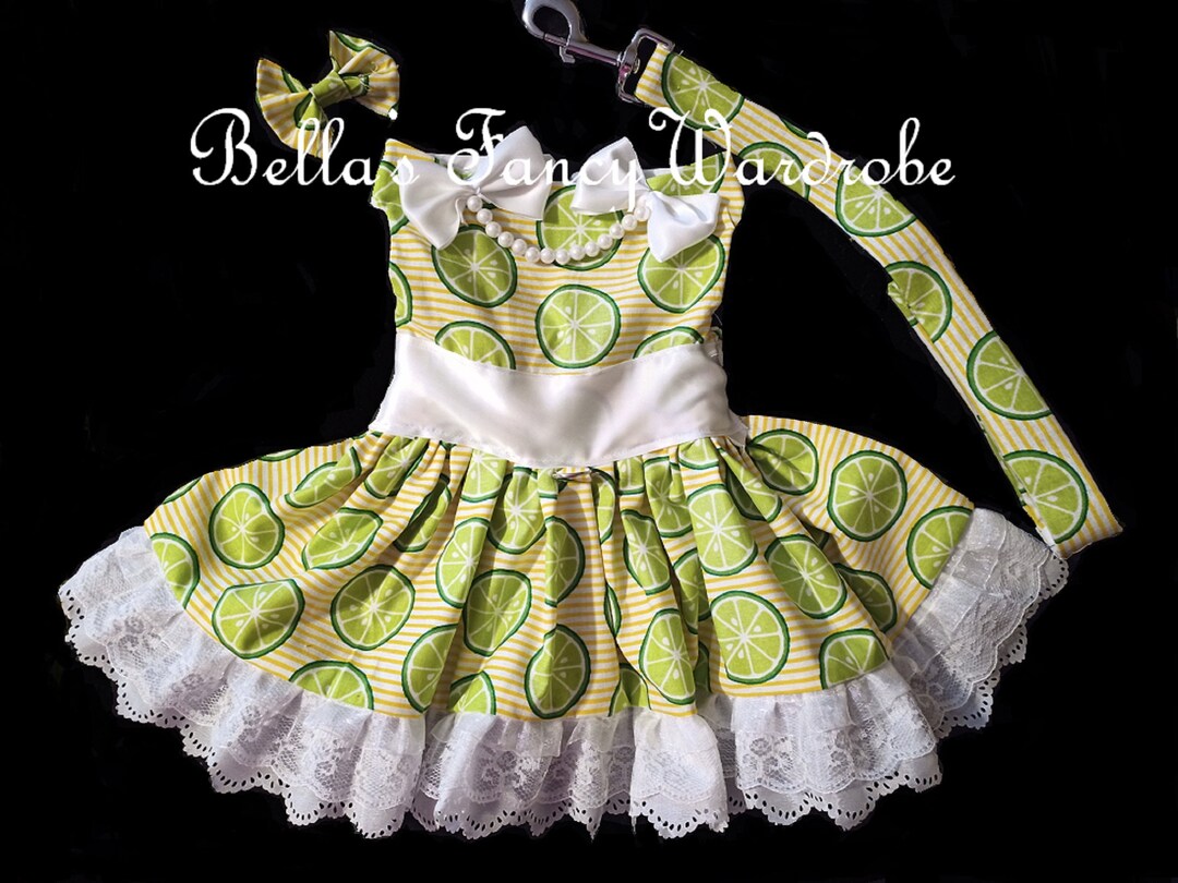 Green Dog Dress
 Green Dog Dress Lime Green Dog Dress Dog Clothes Fancy Dog Dresses