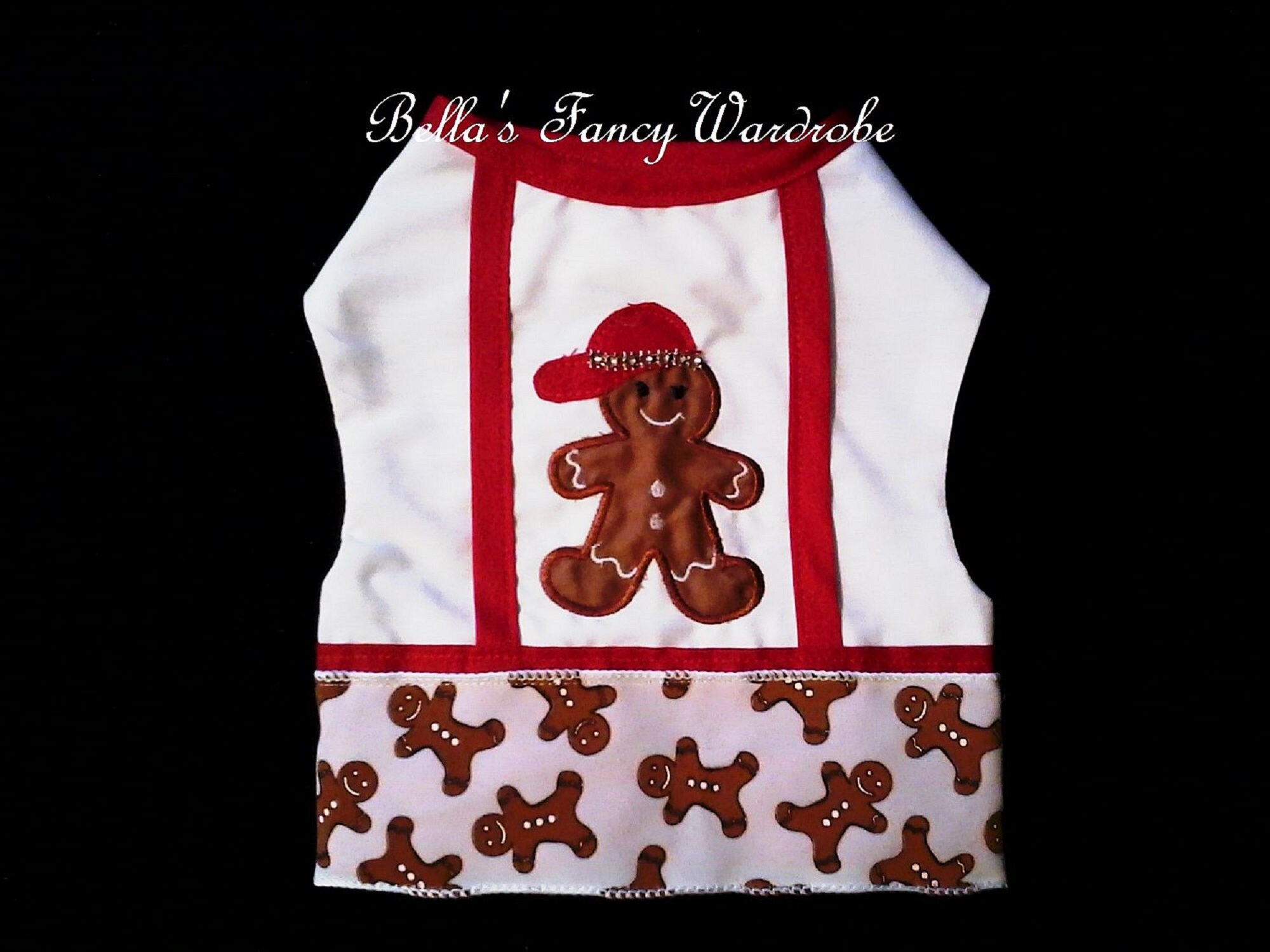 Dog Vest Christmas Dog Vest Gingerbread Dog Vest Dog Etsy