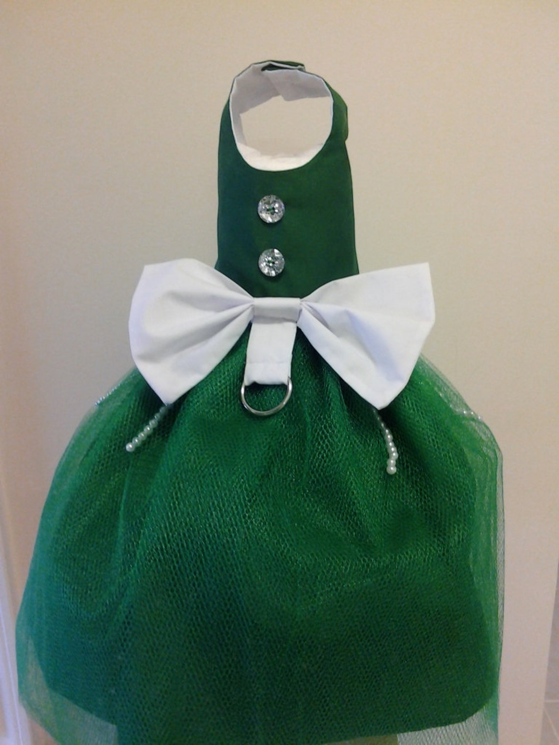 Green Dog Dress
 Green Dog Dress Dog Clothes Dog Dresses Christmas Dog Dress Etsy