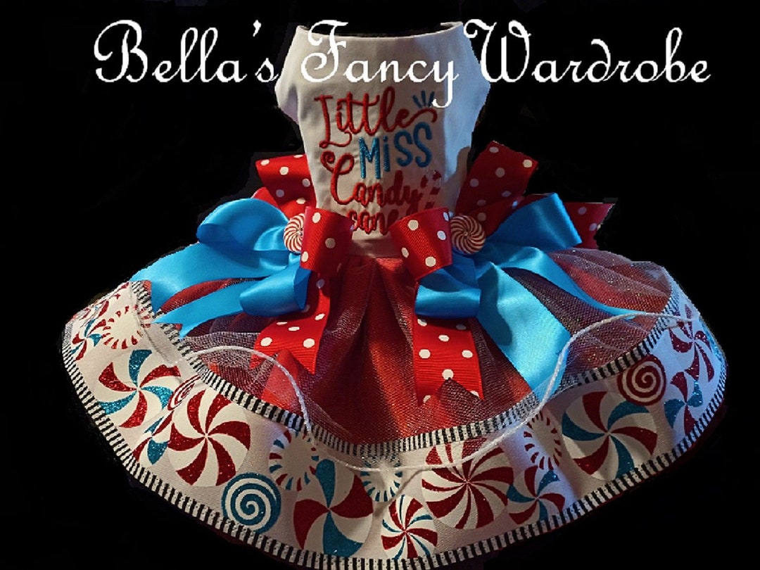 Christmas Dog Dress, Dog Dress, Red Dog Dress, Dog Clothes, Dog Dresses